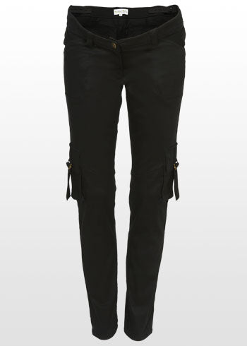 Black Cargo Style Skinny Jeans