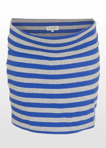 Blue/Grey Striped Skirt
