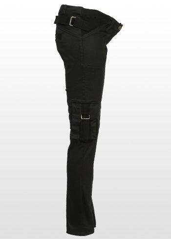 Black Cargo Style Skinny Jeans