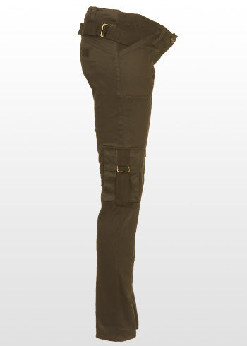 Brown Cargo Style Skinny Pants